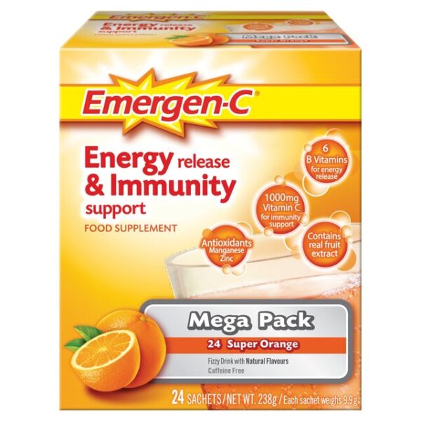 EMERGEN-C Multivitamin Energy & Immunity Vitamin C Sachets 24