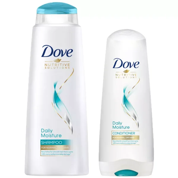 Dove Daily Moisture Shampoo & Conditioner Hair Bundle